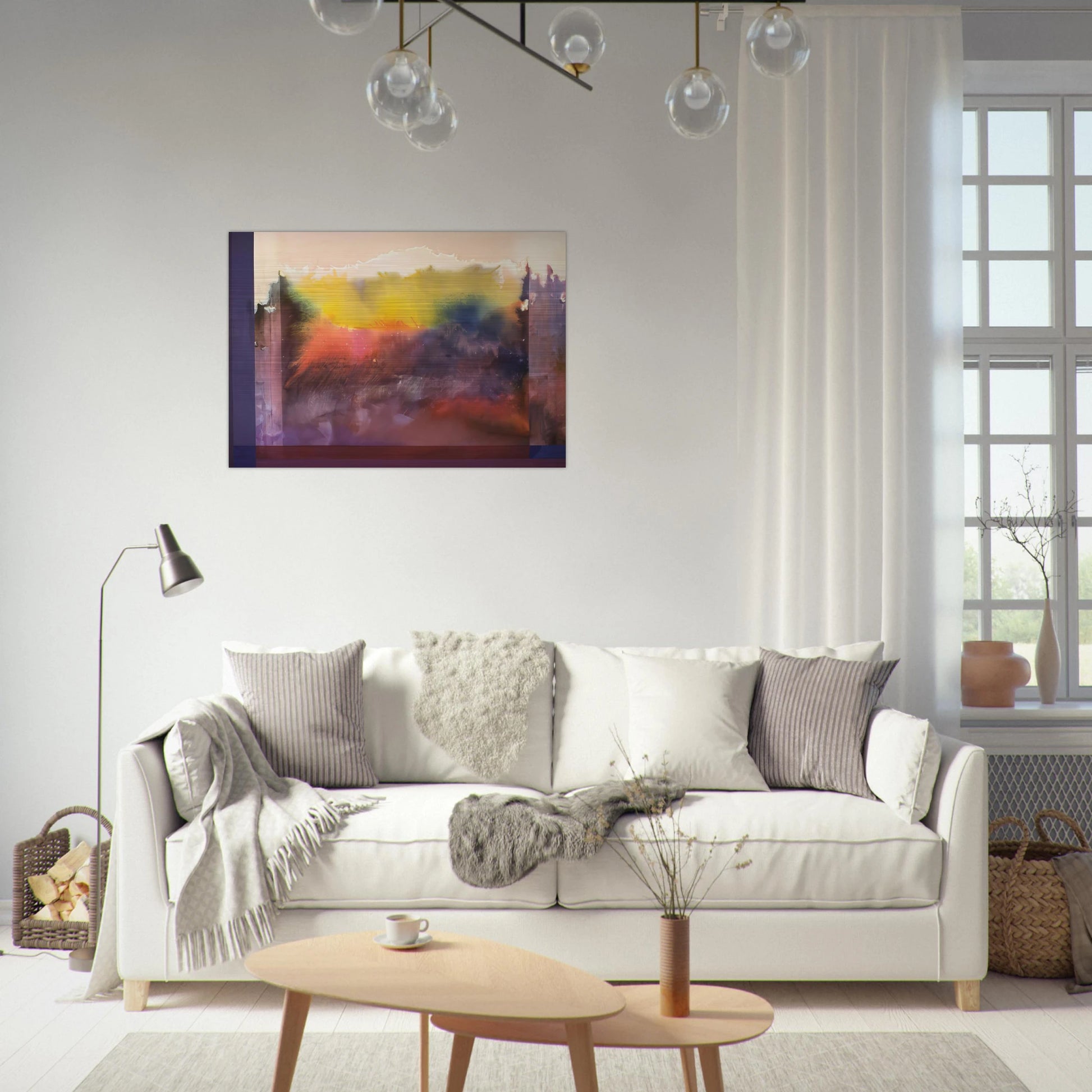 Vision Of Paradise - 1985 - Ronnie Landfield Brushed Aluminum Print - 70x100 cm / 28x40 inches | Ronnie Landfield Aluminum Print | Ronnie Landfield Prints