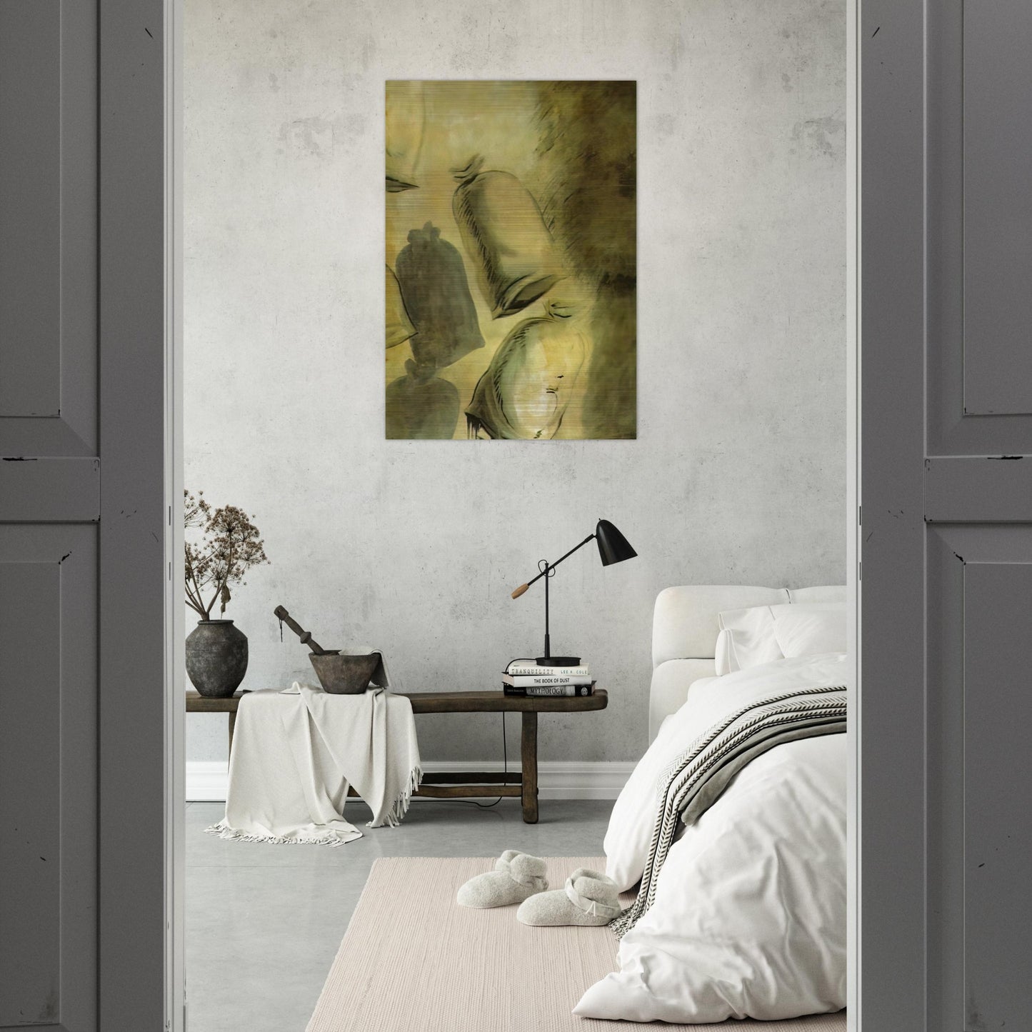 SET DESIGN FOR THE BALLET LOS SACOS DEL MOLINERO 1 - Salvador Dali Brushed Aluminum Print - 70x100 cm / 28x40 inches | Salvador Dali Aluminum Print | Salvador Dali Prints