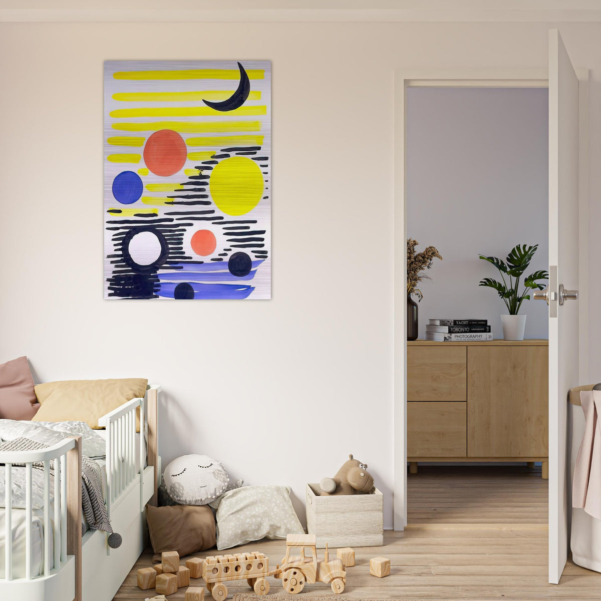 7 CIRCLES ABSTRACT 1966 - Alexander Calder Brushed Aluminum Print - 70x100 cm / 28x40 inches | Alexander Calder Aluminum Print | Alexander Calder Prints
