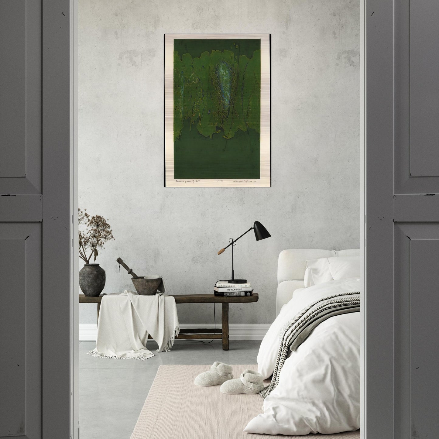 Winter in Green - 1970 - Hiroyuki Tajima Brushed Aluminum Print - 70x100 cm / 28x40 inches | Hiroyuki Tajima Aluminum Print | Hiroyuki Tajima Prints