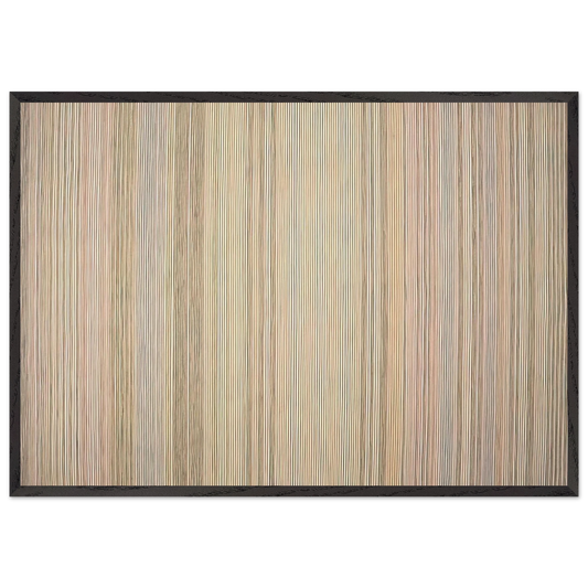 Diamond Jim - 1972 - Gene Davis 70x100 cm / 28x40 inches Framed Art Print – Black Wooden Frame