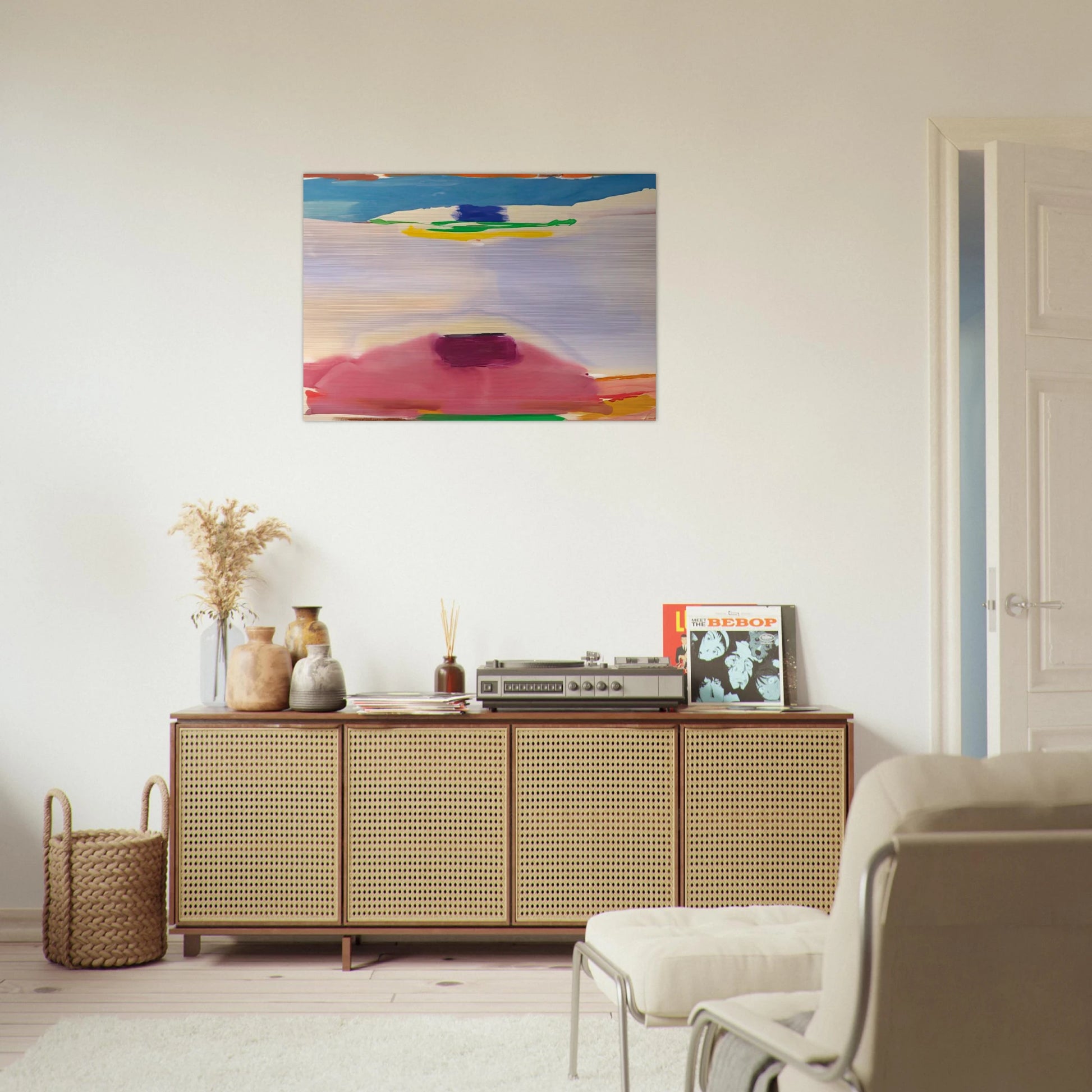 Leveling - 1973 - Helen Frankenthaler Brushed Aluminum Print - 70x100 cm / 28x40 inches | Helen Frankenthaler Aluminum Print | Helen Frankenthaler Prints
