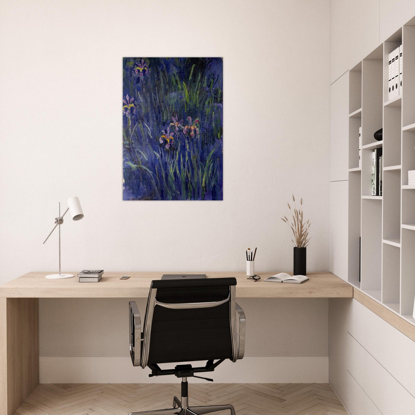 Irises 2 - claude monet Brushed Aluminum Print - 70x100 cm / 28x40 inches | claude monet Aluminum Print | claude monet Prints