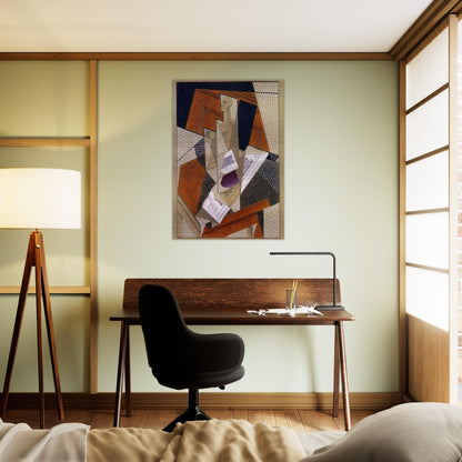 BOTTLE - Juan Gris Brushed Aluminum Print - 70x100 cm / 28x40 inches | Juan Gris Aluminum Print | Juan Gris Prints