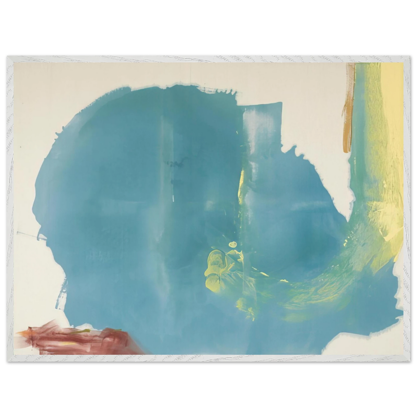 Helen Frankenthaler - Where Necessary - 1977 Wall art - A2 (42 x 59.4  cm) - Premium Wooden Framed Poster With Fine Art Paper-canvas - Black frame