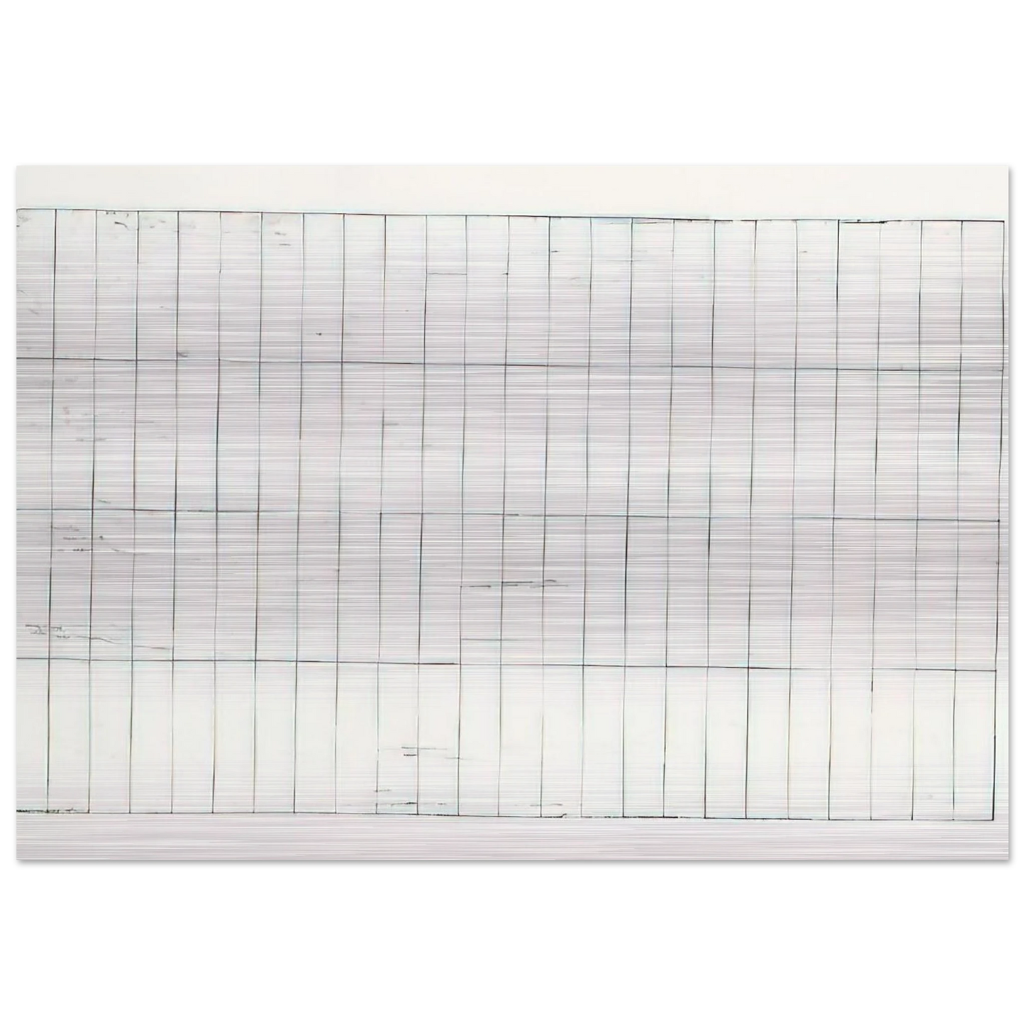 Grid I Lewison 17 - Minimalism - Brice Marden Brushed Aluminum Print - 70x100 cm / 28x40 inches | Brice Marden Aluminum Print | Brice Marden Prints