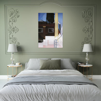 And the Home of the Brave - 1931 - Charles Demuth Brushed Aluminum Print - 70x100 cm / 28x40 inches | Charles Demuth Aluminum Print | Charles Demuth Prints
