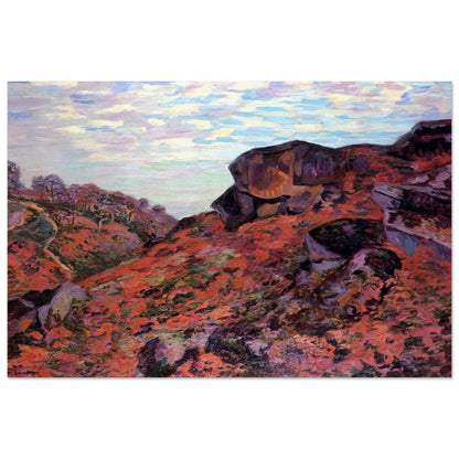Crozant, les Monts Sedelle, matin - 1895 - Armand Guillaumin Art Prints - 100x150 cm / 40x60″ inches | Armand Guillaumin Poster | Armand Guillaumin Prints