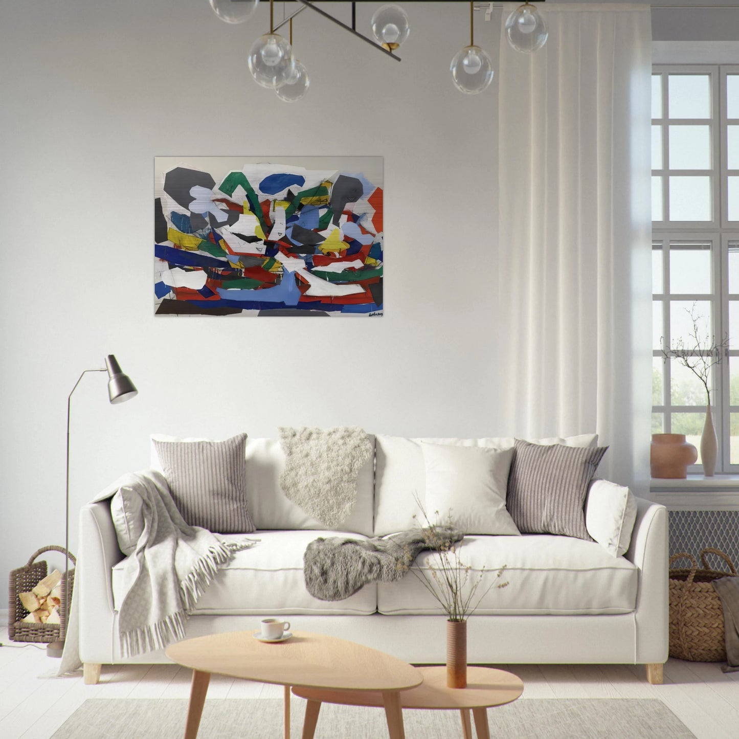 Adventure II - 1963 - Robert Goodnough Brushed Aluminum Print - 70x100 cm / 28x40 inches | Robert Goodnough Aluminum Print | Robert Goodnough Prints