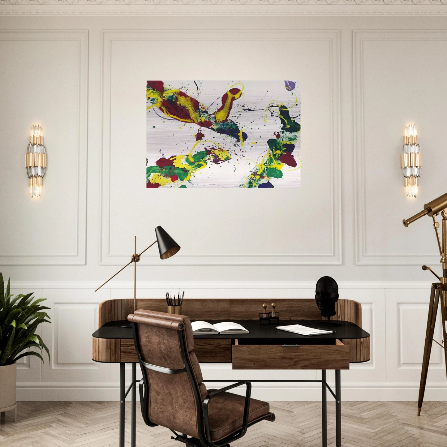 Hail Hailey - Sam Francis Brushed Aluminum Print - 70x100 cm / 28x40 inches | Sam Francis Aluminum Print | Sam Francis Prints