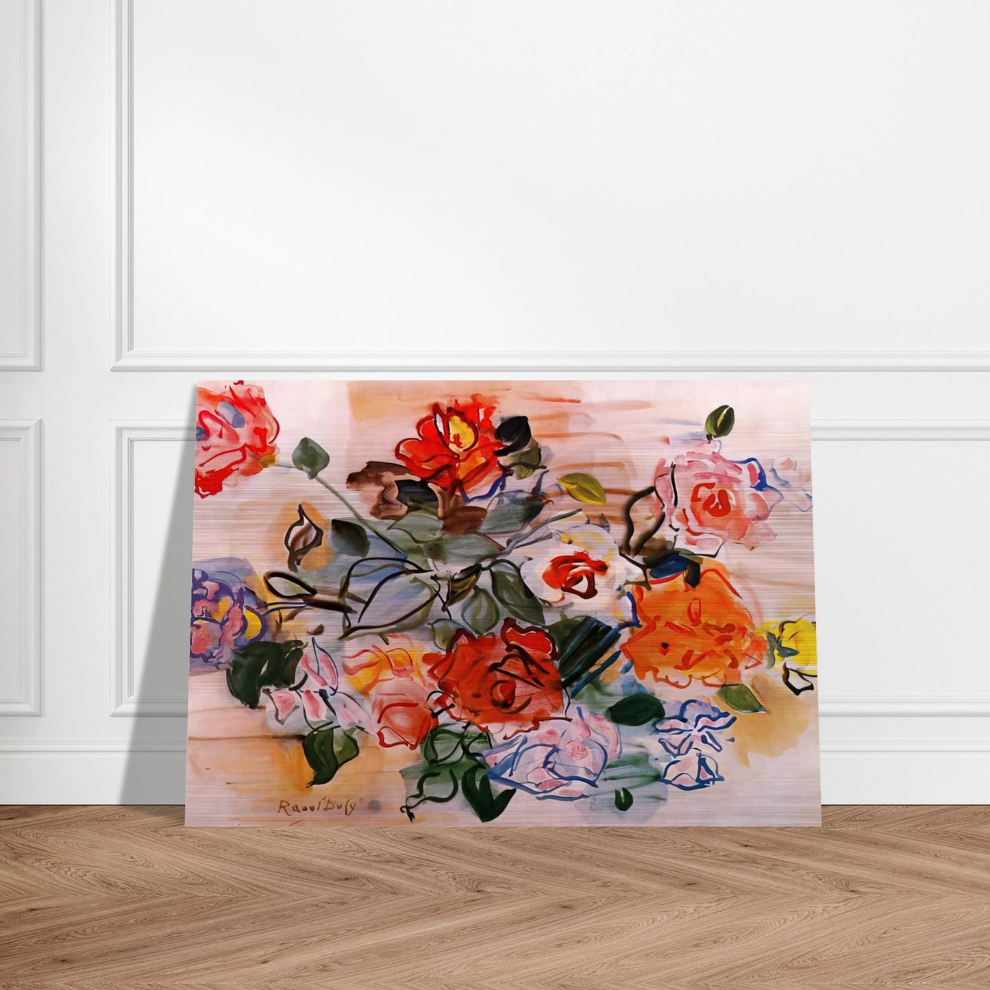 PINK BUNCH 1940 - Raoul Dufy Brushed Aluminum Print - 70x100 cm / 28x40 inches | Raoul Dufy Aluminum Print | Raoul Dufy Prints