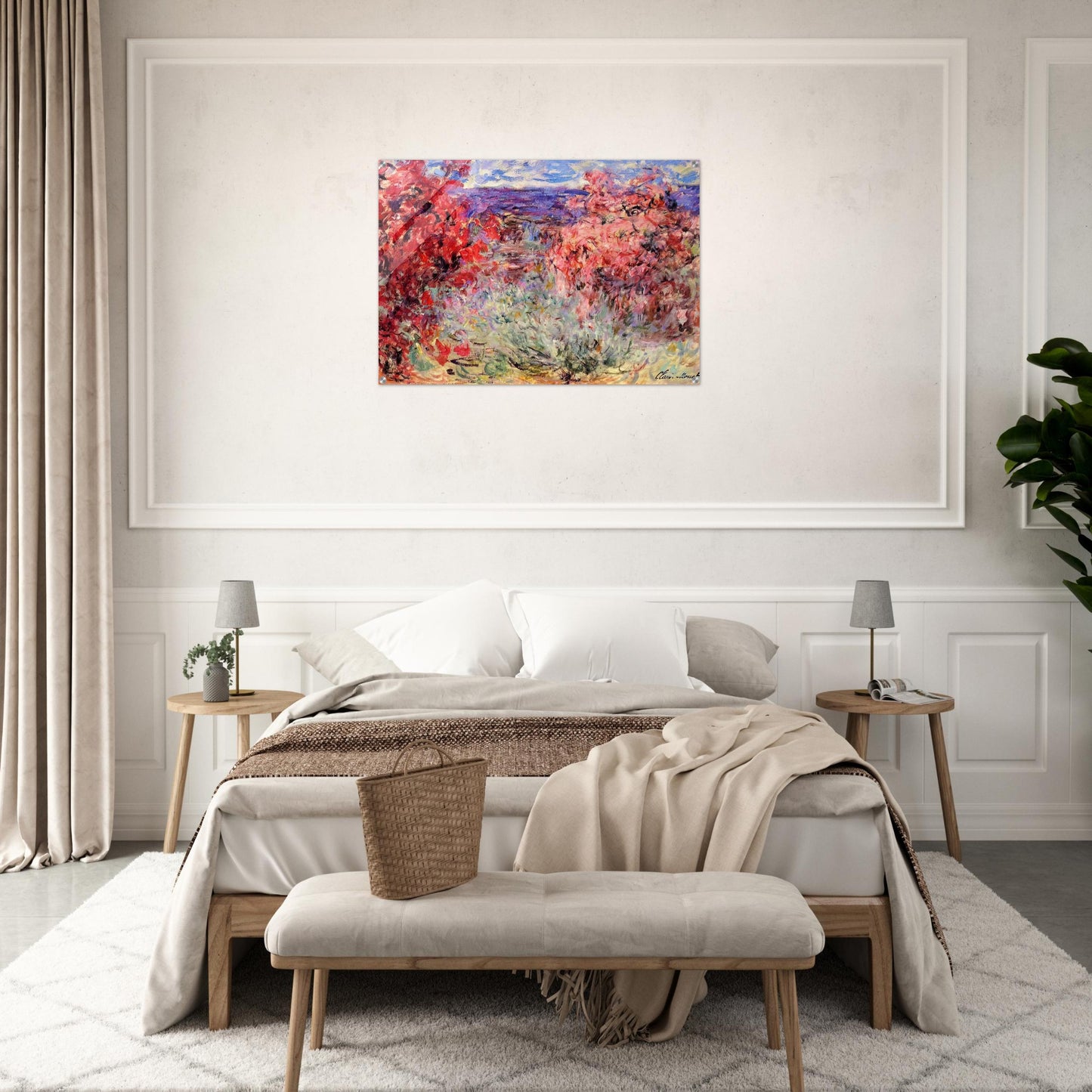 The House among the Roses - claude monet Acrylic Print - 70x100 cm / 28x40″ inches