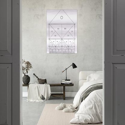 SCHEME - MC Escher Brushed Aluminum Print - 70x100 cm / 28x40 inches | MC Escher Aluminum Print | MC Escher Prints