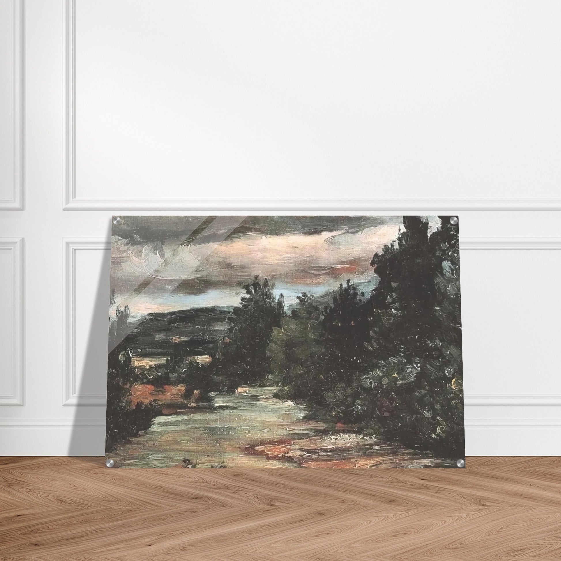 River in the plain - Paul Cézanne Acrylic Print - 70x100 cm / 28x40″ inches