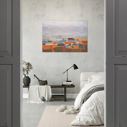 Ciel - Art Informel - Nicolas de Stael Brushed Aluminum Print - 70x100 cm / 28x40 inches | Nicolas de Stael Aluminum Print | Nicolas de Stael Prints
