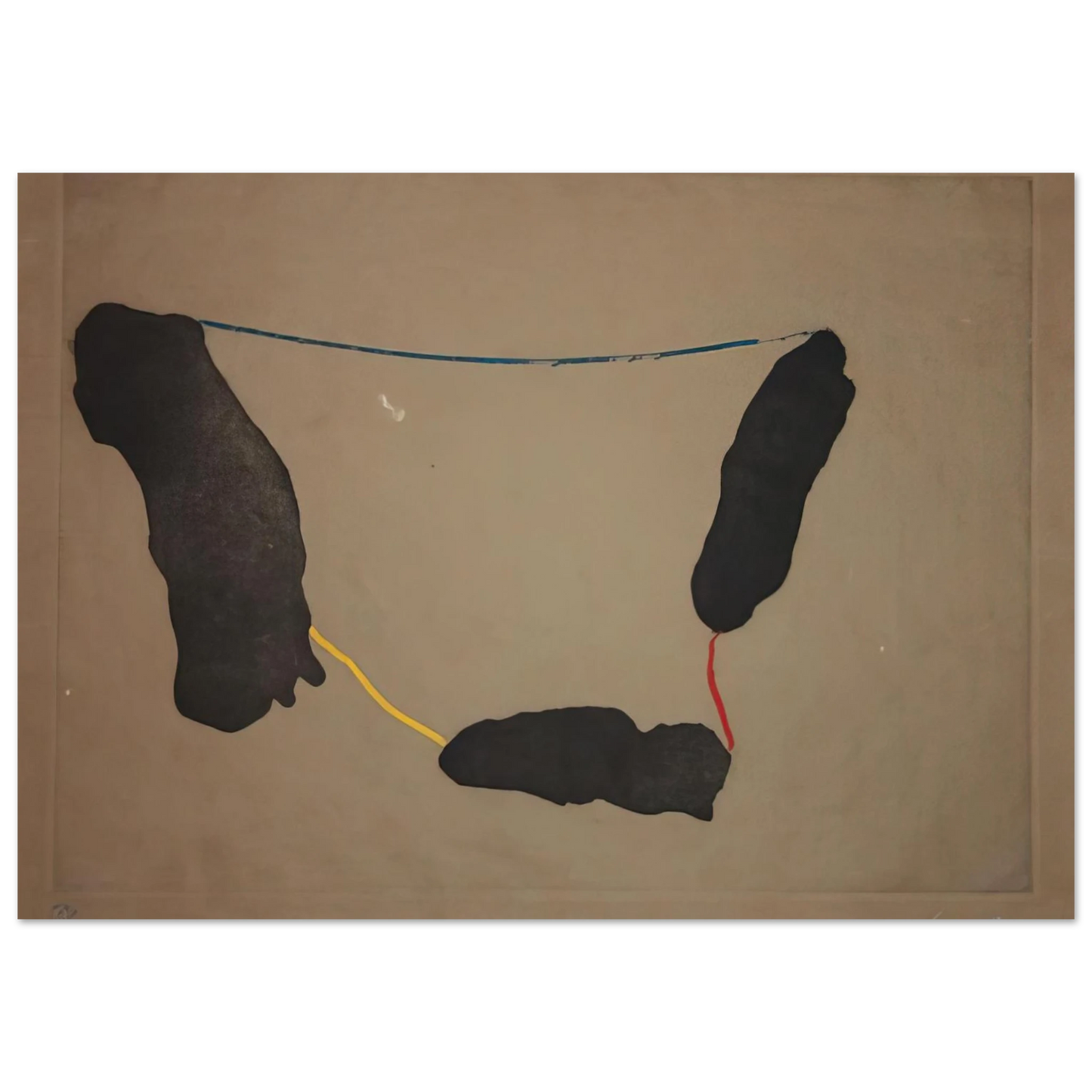 Helen Frankenthaler - Connected By Joy - 1973 Wall art - 27x35 cm / 11x14 inches - Fine Art Poster-canvas - -
