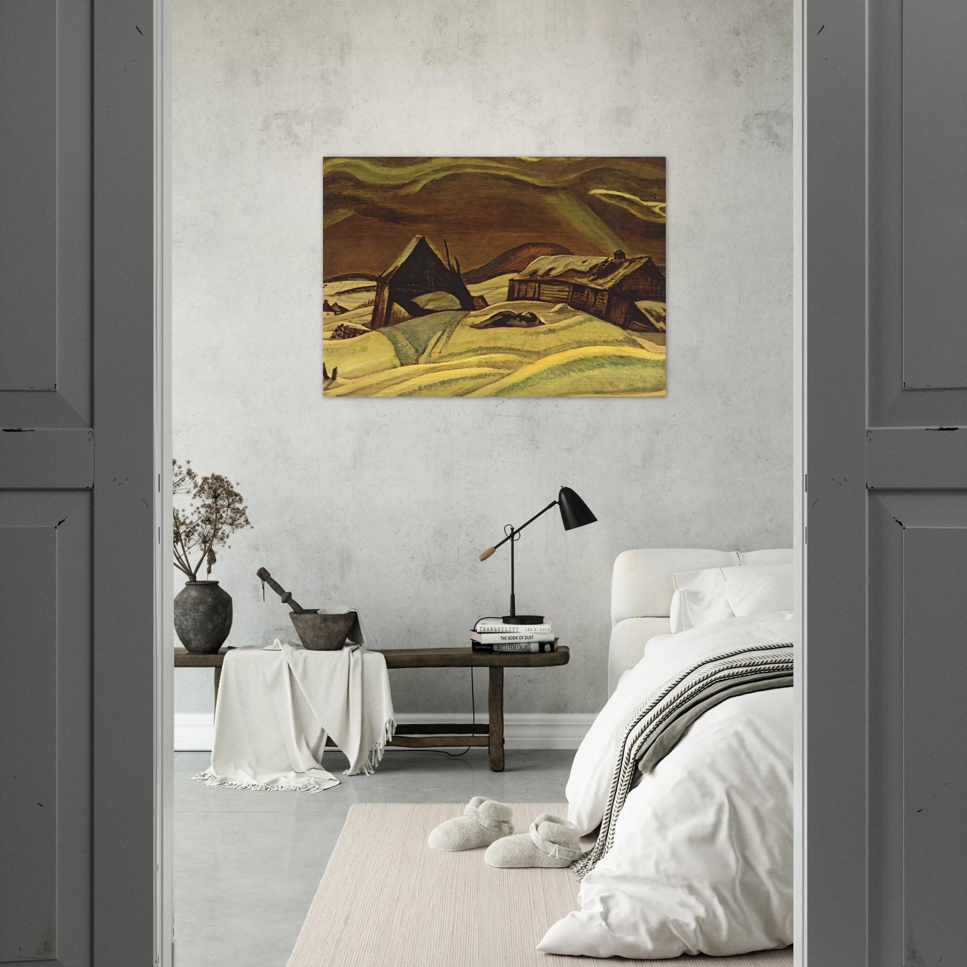 Grey Day, Laurentians - 1928 - A.Y. Jackson Brushed Aluminum Print - 70x100 cm / 28x40 inches | A.Y. Jackson Aluminum Print | A.Y. Jackson Prints