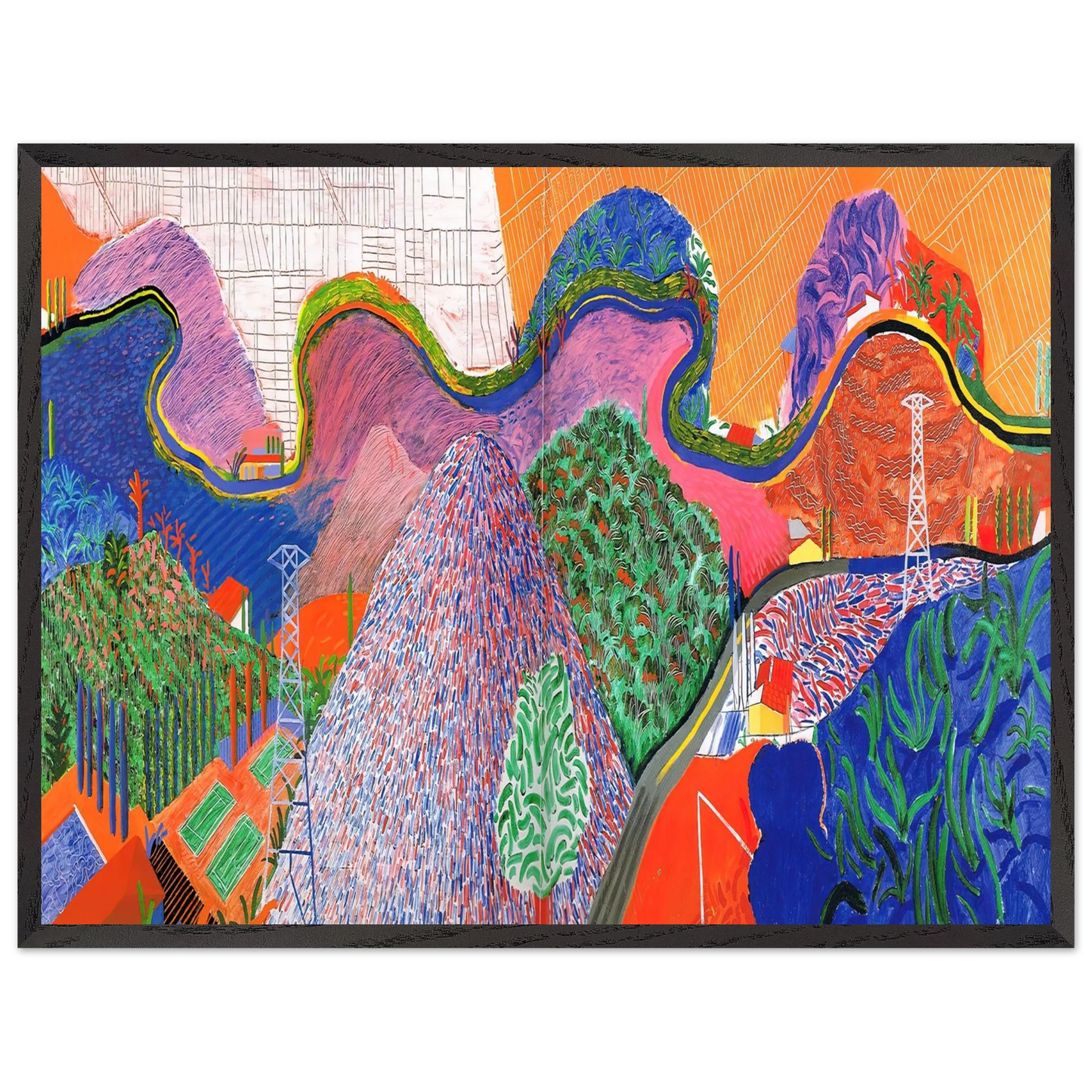 David Hockney - David Hockney Wall art - 28x43  cm / XL (11x17 inches) - Fine Art Poster-canvas - -