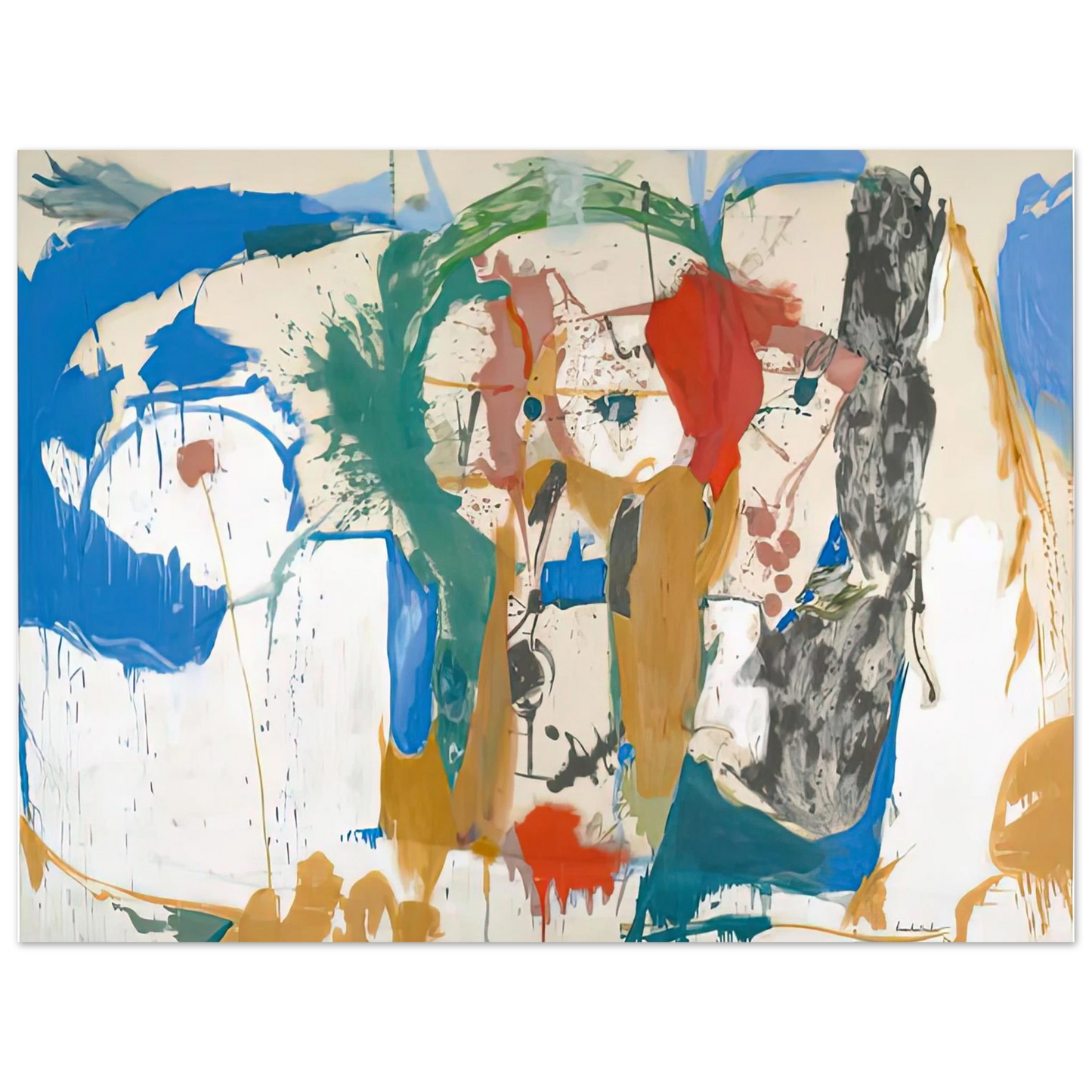 Helen Frankenthaler - Madridscape, 1959- Wall Art - 21x29.7 cm / 8x12" - Fine Art Poster-canvas - -