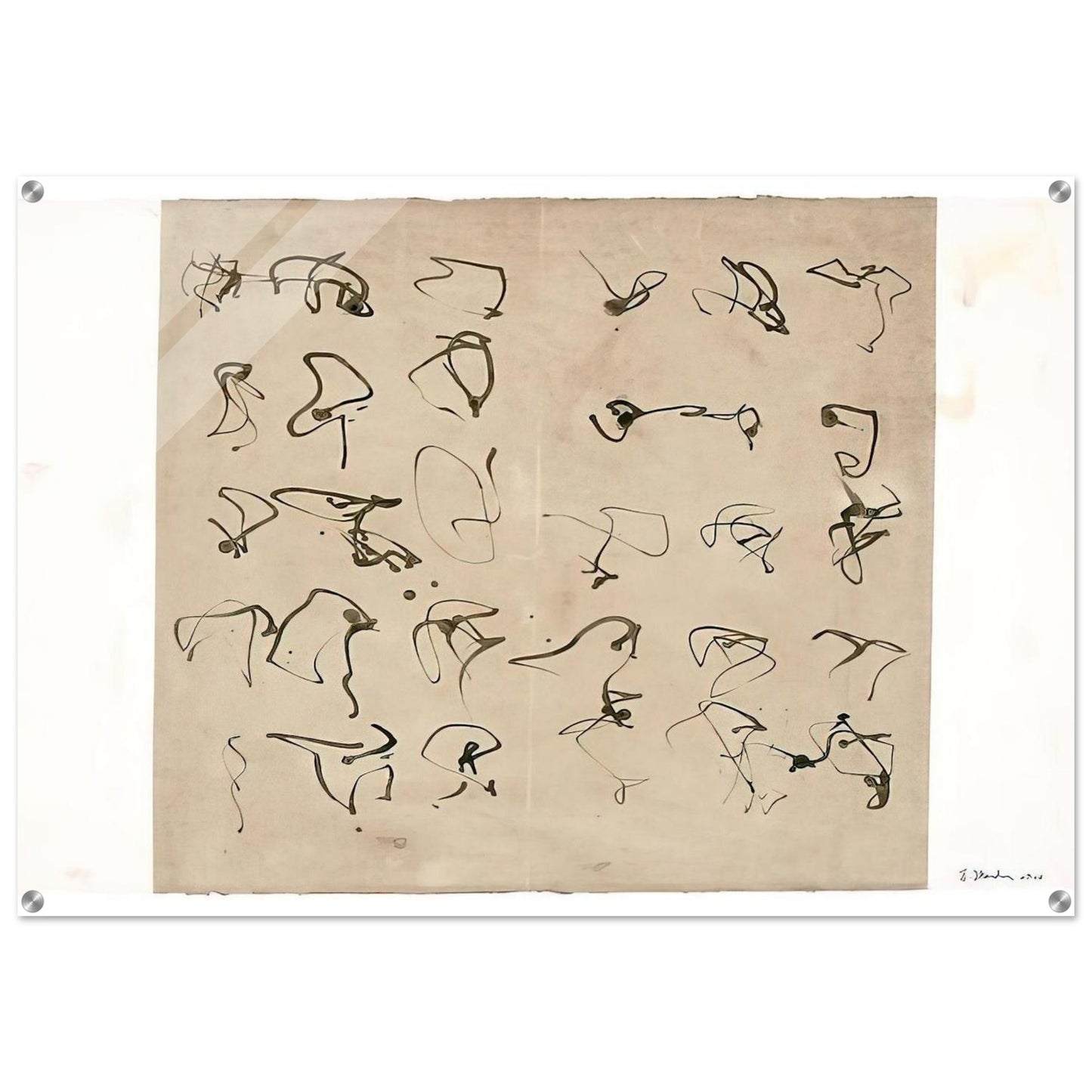 Forgery - 2008 - Brice Marden Acrylic Print - 70x100 cm / 28x40″ inches