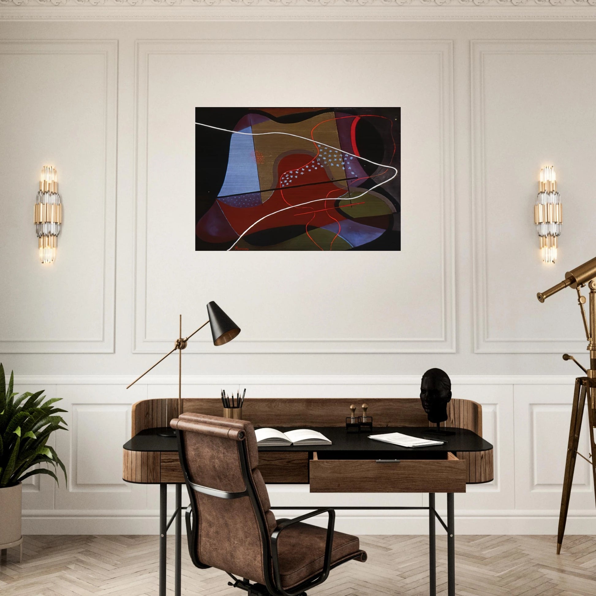Grazioso - 1933 - John Ferren Brushed Aluminum Print - 70x100 cm / 28x40 inches | John Ferren Aluminum Print | John Ferren Prints