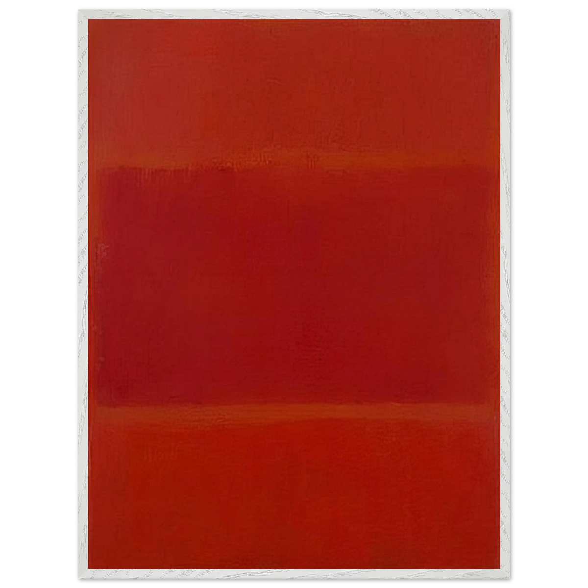 Mark Rothko - Red and Orange - 1955 Wall Art - 21x29.7 cm / 8x12" - Premium Wooden Framed Poster With Fine Art Paper-canvas - White frame