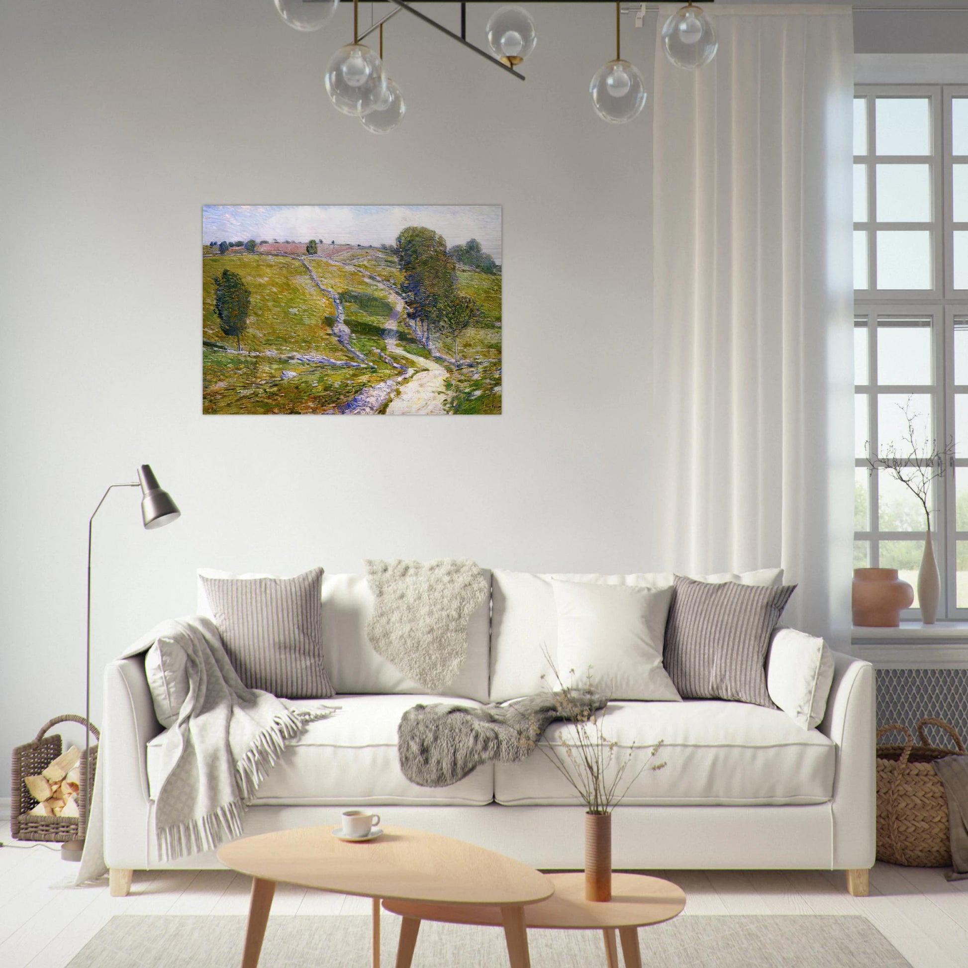 Road to the Land of Nod - Childe Hassam Brushed Aluminum Print - 70x100 cm / 28x40 inches | Childe Hassam Aluminum Print | Childe Hassam Prints