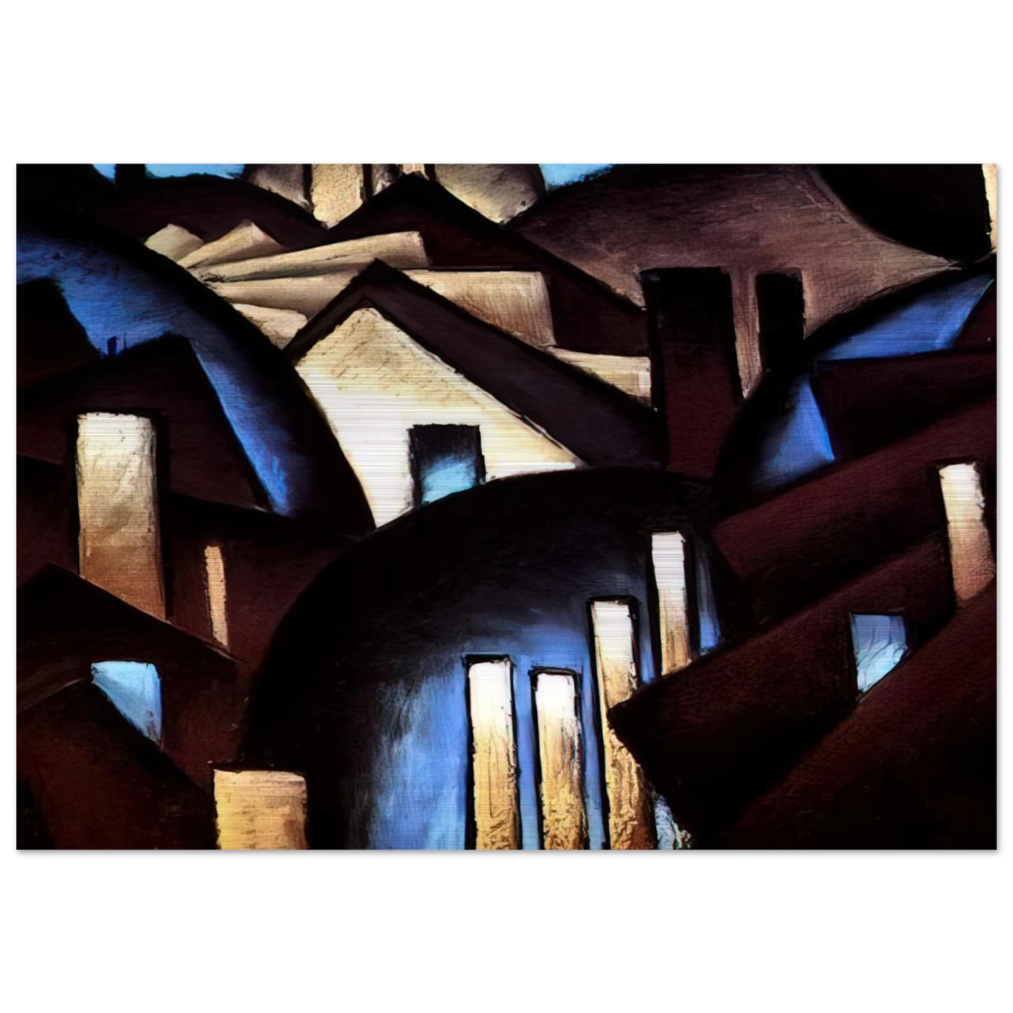 Nature Symbolized or Reefs - 1924 - Arthur Dove Brushed Aluminum Print - 70x100 cm / 28x40 inches | Arthur Dove Aluminum Print | Arthur Dove Prints