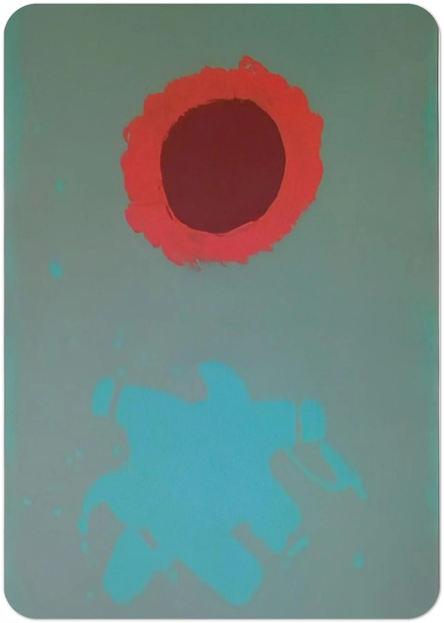 Chrome Green - 1972 By Adolph Gottlieb Pack of 10 Post Cards | Adolph Gottlieb Post Cards | A6 (10.5 x 14.8 cm) - 4.1 x 5.8 inches