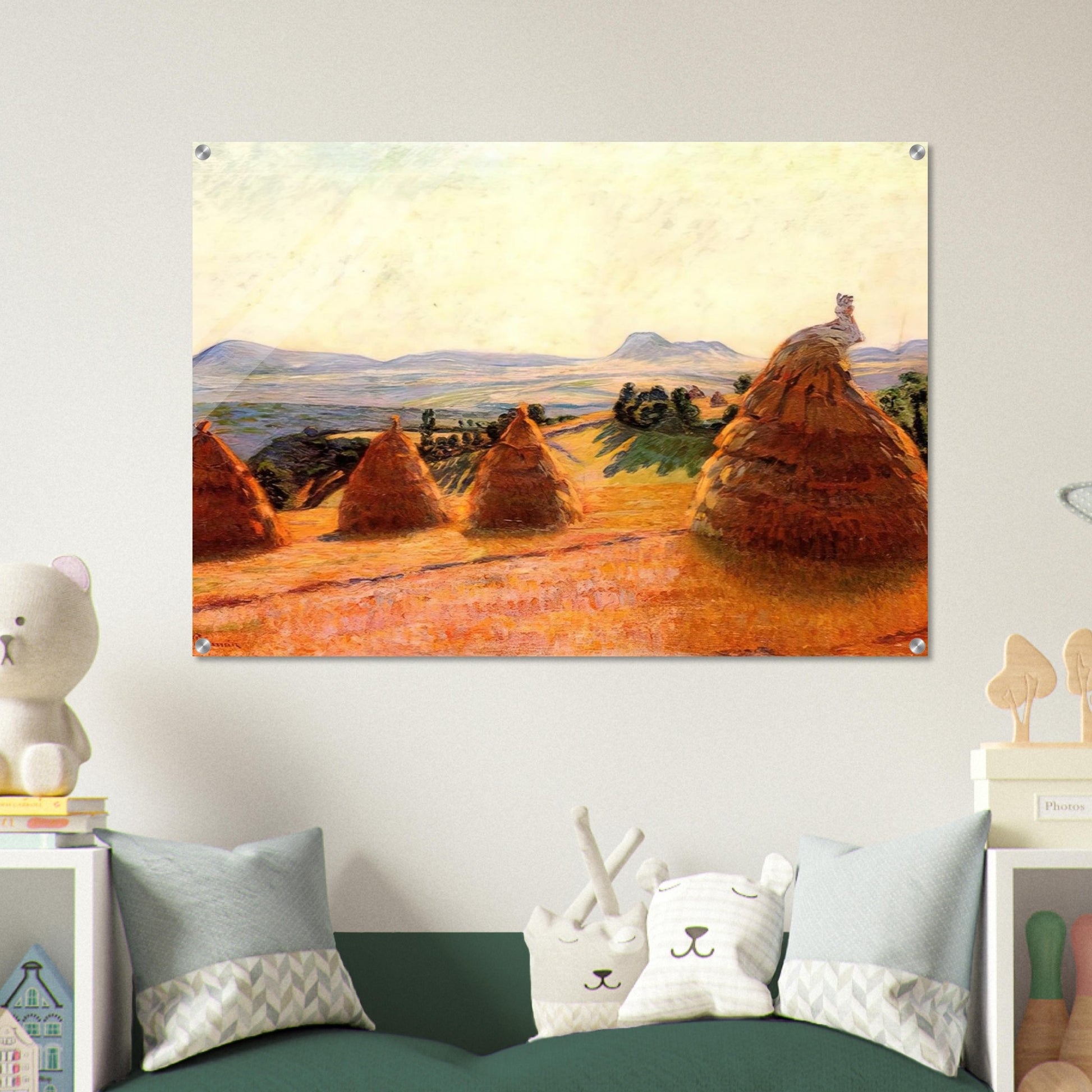 Plateau Bromont at Pontgibaud Puy de Dôme - Armand Guillaumin Acrylic Print - 70x100 cm / 28x40″ inches | Armand Guillaumin Wall Art | Armand Guillaumin Prints