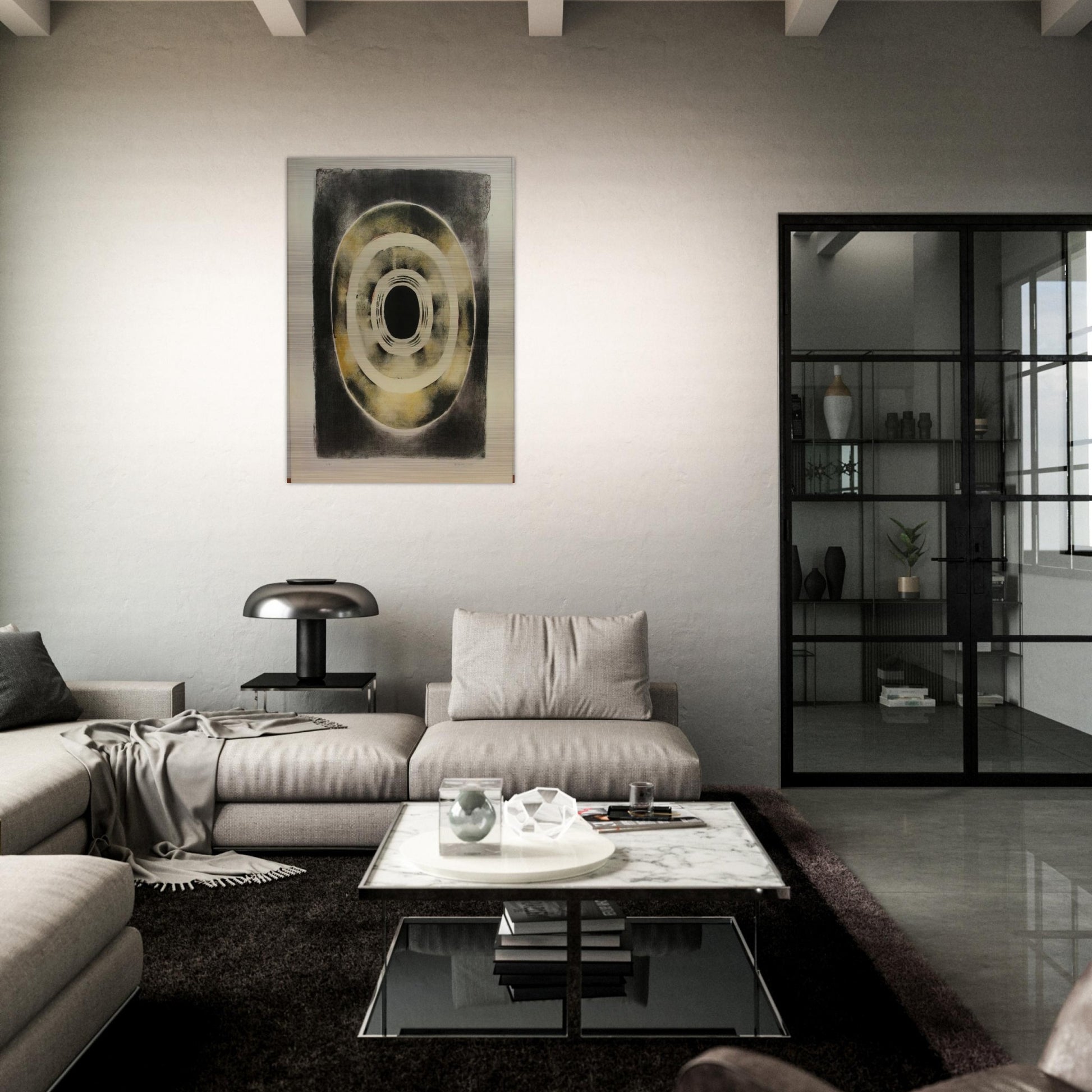 SIXTH STONE III 1964 - Lee Bontecou Brushed Aluminum Print - 70x100 cm / 28x40 inches | Lee Bontecou Aluminum Print | Lee Bontecou Prints