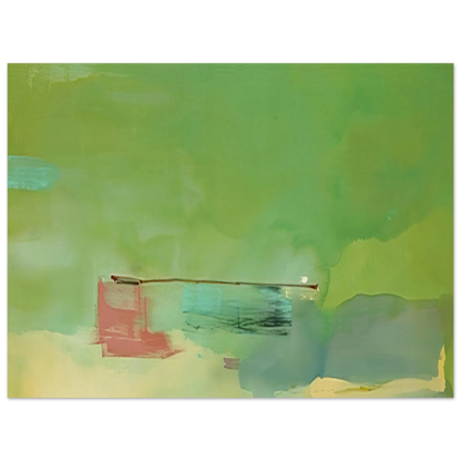 Helen Frankenthaler - Springscape - 1975 Wall art - A1 (59.4 x 84.1  cm) - Premium Wooden Framed Poster With Fine Art Paper - Black frame