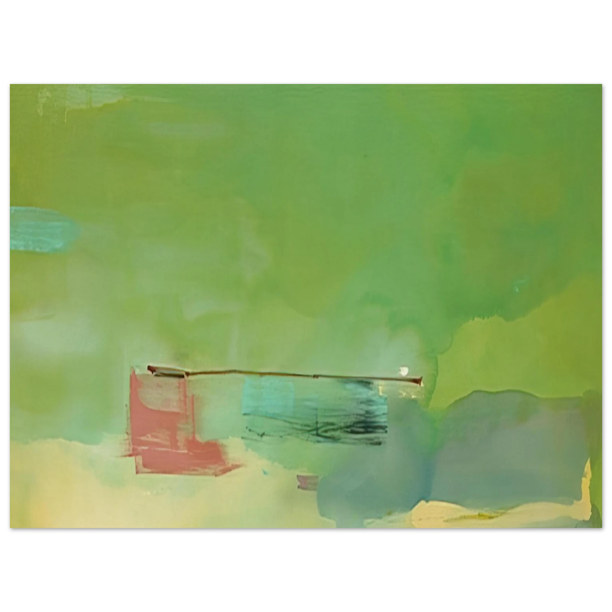 Helen Frankenthaler - Springscape - 1975 Wall art - 30x40 cm / 12x16 inches - Fine Art Poster-canvas - -