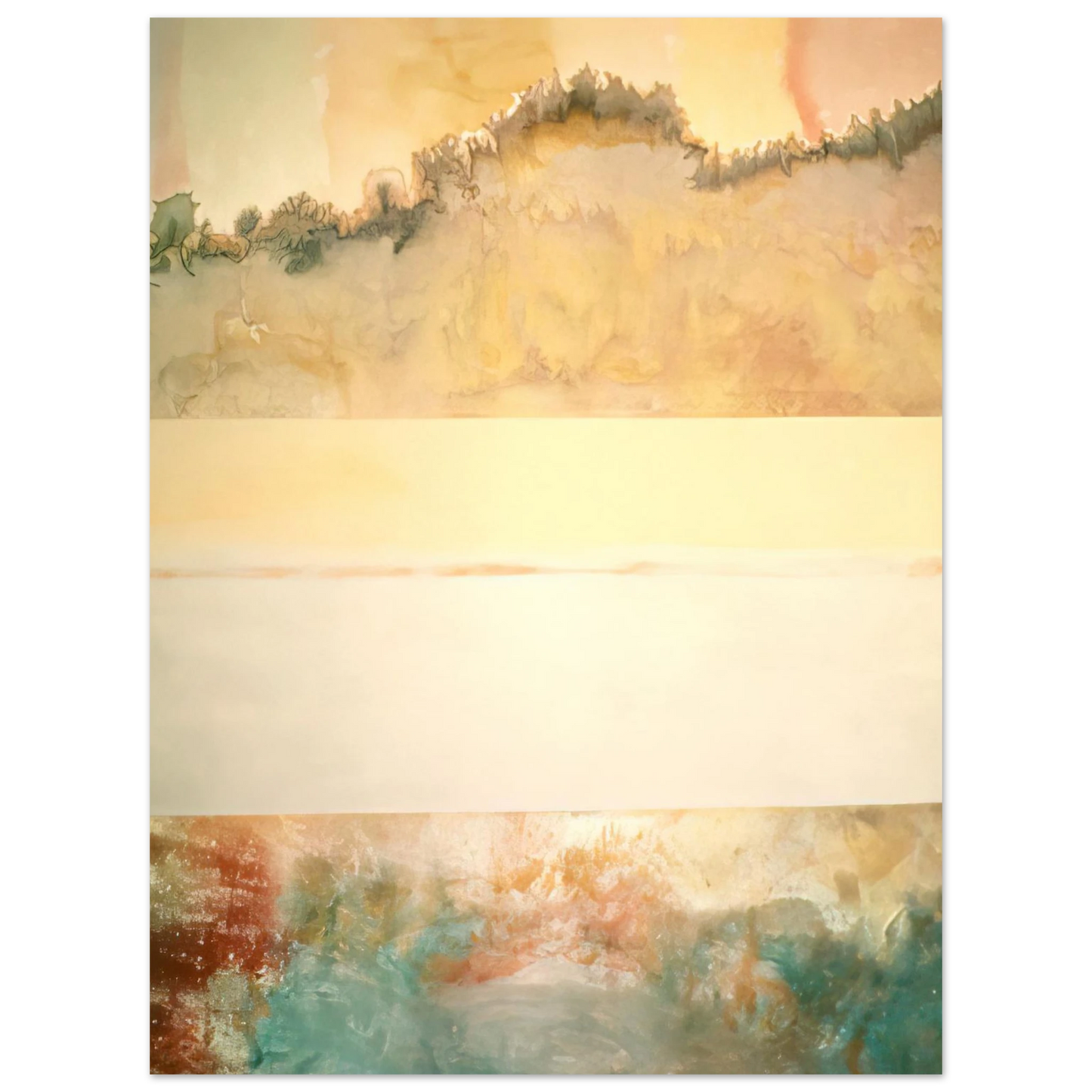 Ronnie Landfield - Cripple Creek - 1969  75x100 cm / 30x40inches Fine Art Poster
