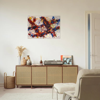 Firewood - Sam Francis Brushed Aluminum Print - 70x100 cm / 28x40 inches | Sam Francis Aluminum Print | Sam Francis Prints