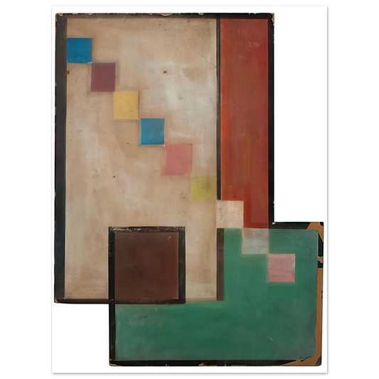 Carmelo Arden Quin - Diagonel des CarrÃƒÂ¨s - 1936  75x100 cm / 30x40inches Fine Art Poster