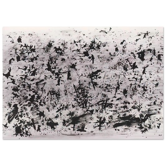 Untitled - 1962 - Henri Michaux Brushed Aluminum Print - 70x100 cm / 28x40 inches | Henri Michaux Aluminum Print | Henri Michaux Prints