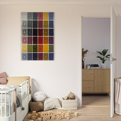 Stars 5 Pointed - Sol LeWitt Brushed Aluminum Print - 70x100 cm / 28x40 inches | Sol LeWitt Aluminum Print | Sol LeWitt Prints