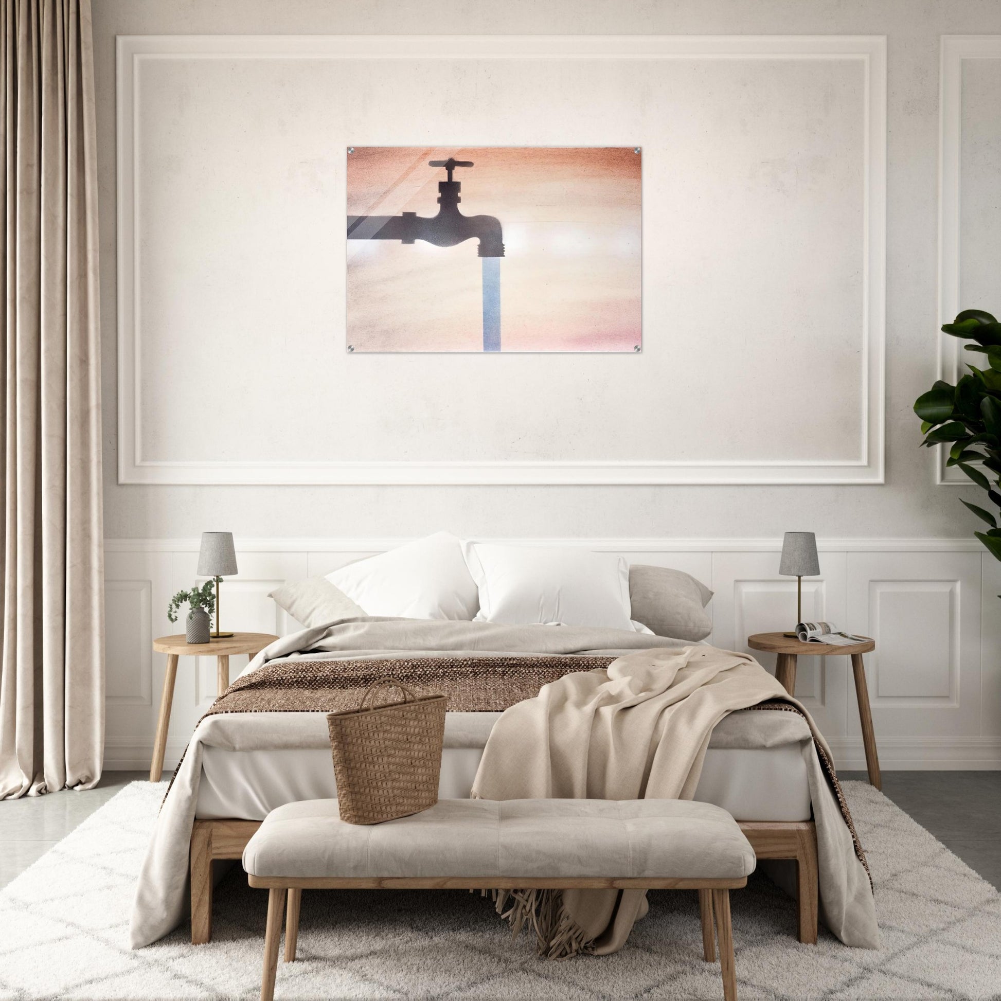 FAUCET - Edward Ruscha Acrylic Print - 70x100 cm / 28x40″ inches