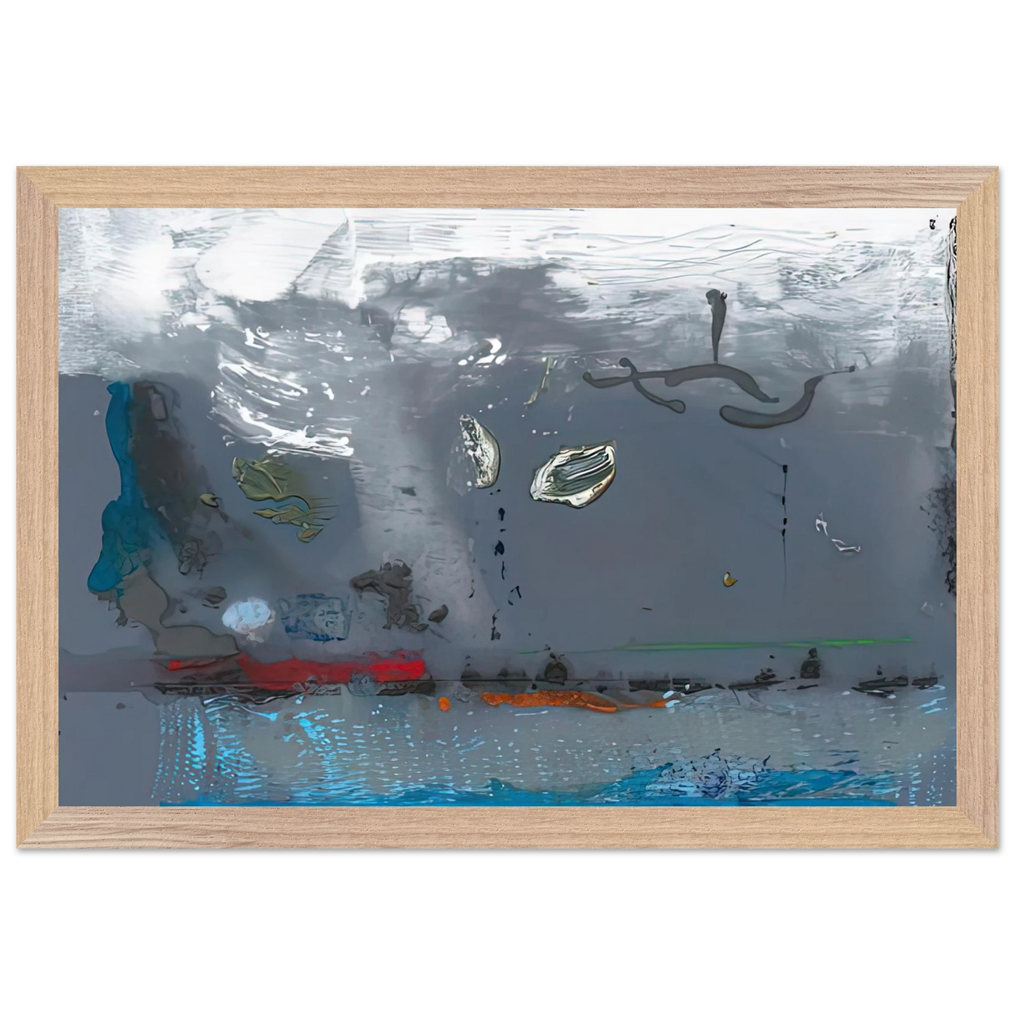 Helen Frankenthaler - Vespers, 1992- Wall Art - 30x40 cm / 12x16 inches - Premium Wooden Framed Poster With Fine Art Paper-canvas - White frame
