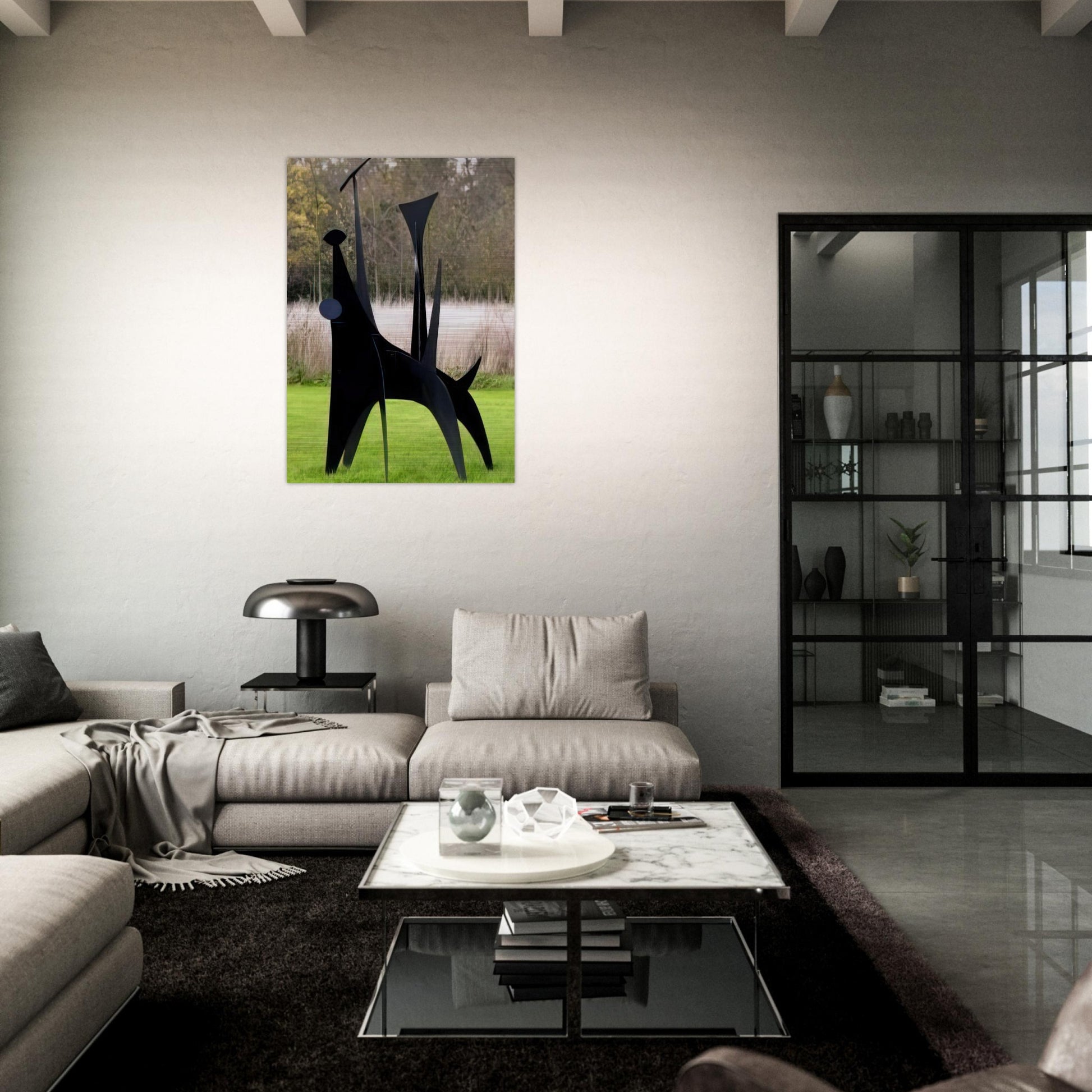 THE DOG - Alexander Calder Brushed Aluminum Print - 70x100 cm / 28x40 inches | Alexander Calder Aluminum Print | Alexander Calder Prints