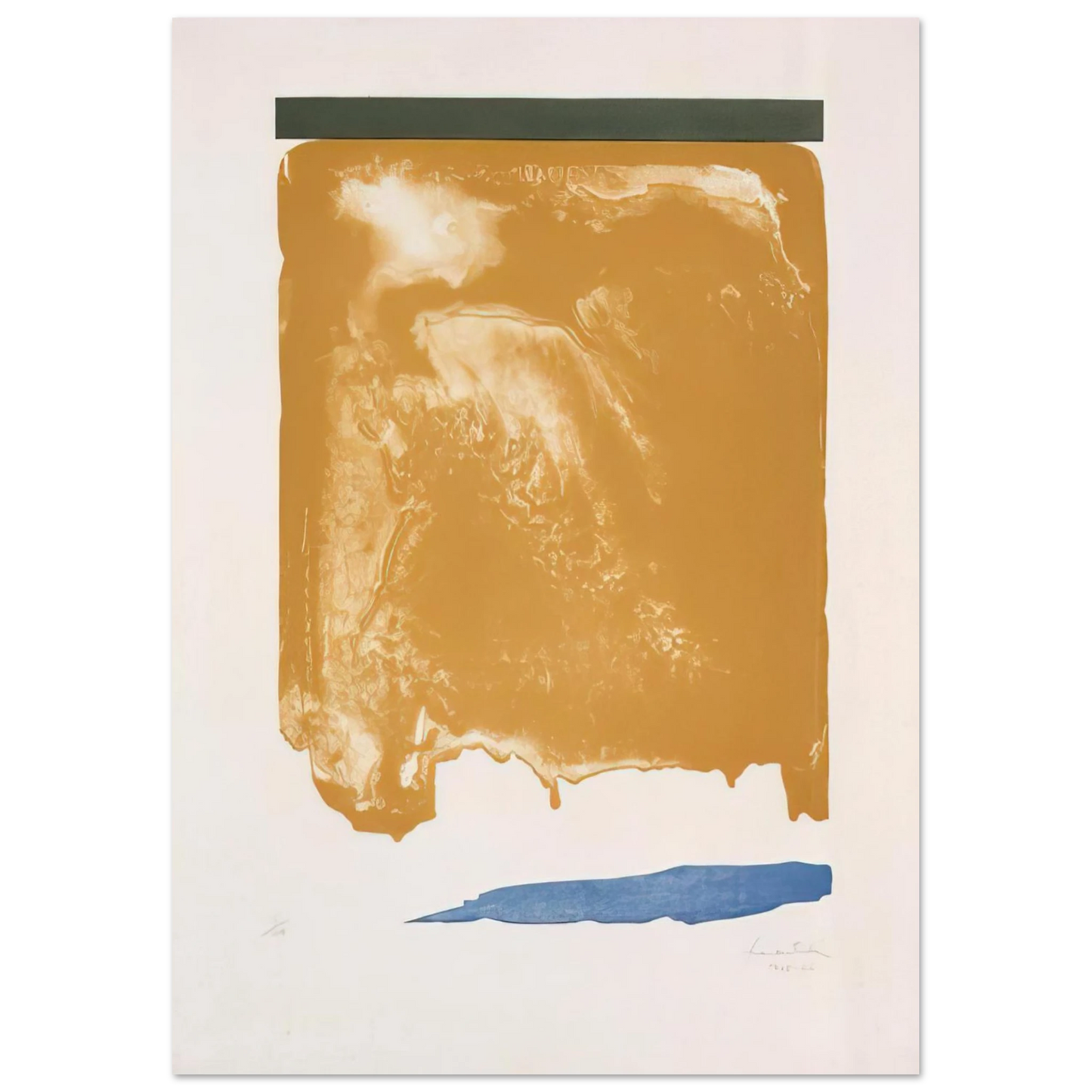 Helen Frankenthaler - Persian Garden - 1966 Wall art - 45x60 cm / 18x24 inches - Premium Wooden Framed Poster With Fine Art Paper-canvas - Wood frame