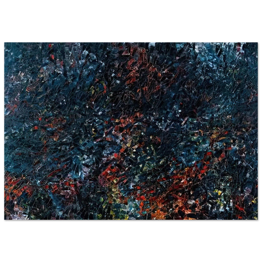Forestine - Jean-Paul Riopelle Brushed Aluminum Print - 70x100 cm / 28x40 inches | Jean-Paul Riopelle Aluminum Print | Jean-Paul Riopelle Prints