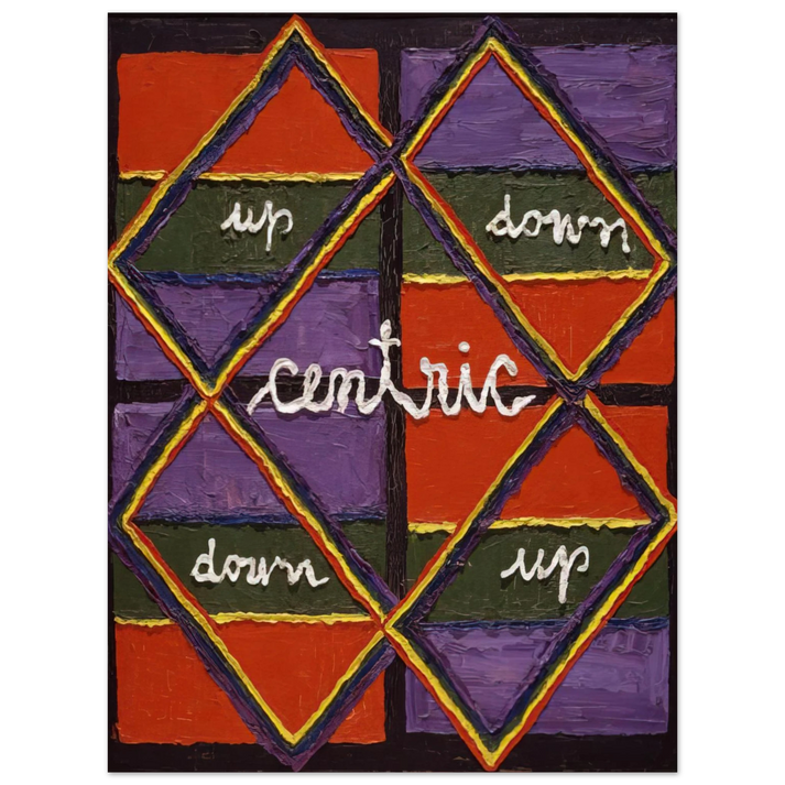 Alfred Jensen - Interlacing Colors I - 1959  75x100 cm / 30x40inches Fine Art Poster