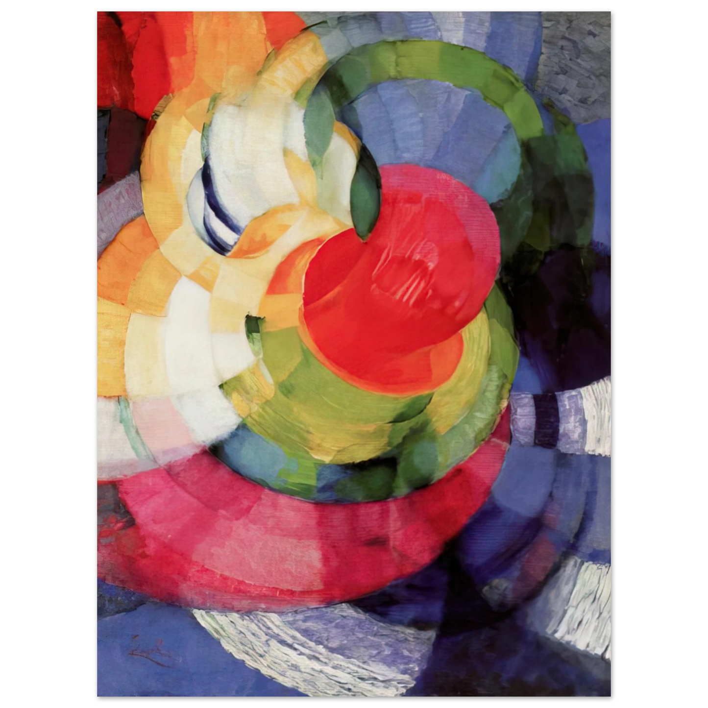 Frantisek Kupka - Disks of Newton, Study for Fugue in Two Colors  75x100 cm / 30x40inches Fine Art Poster