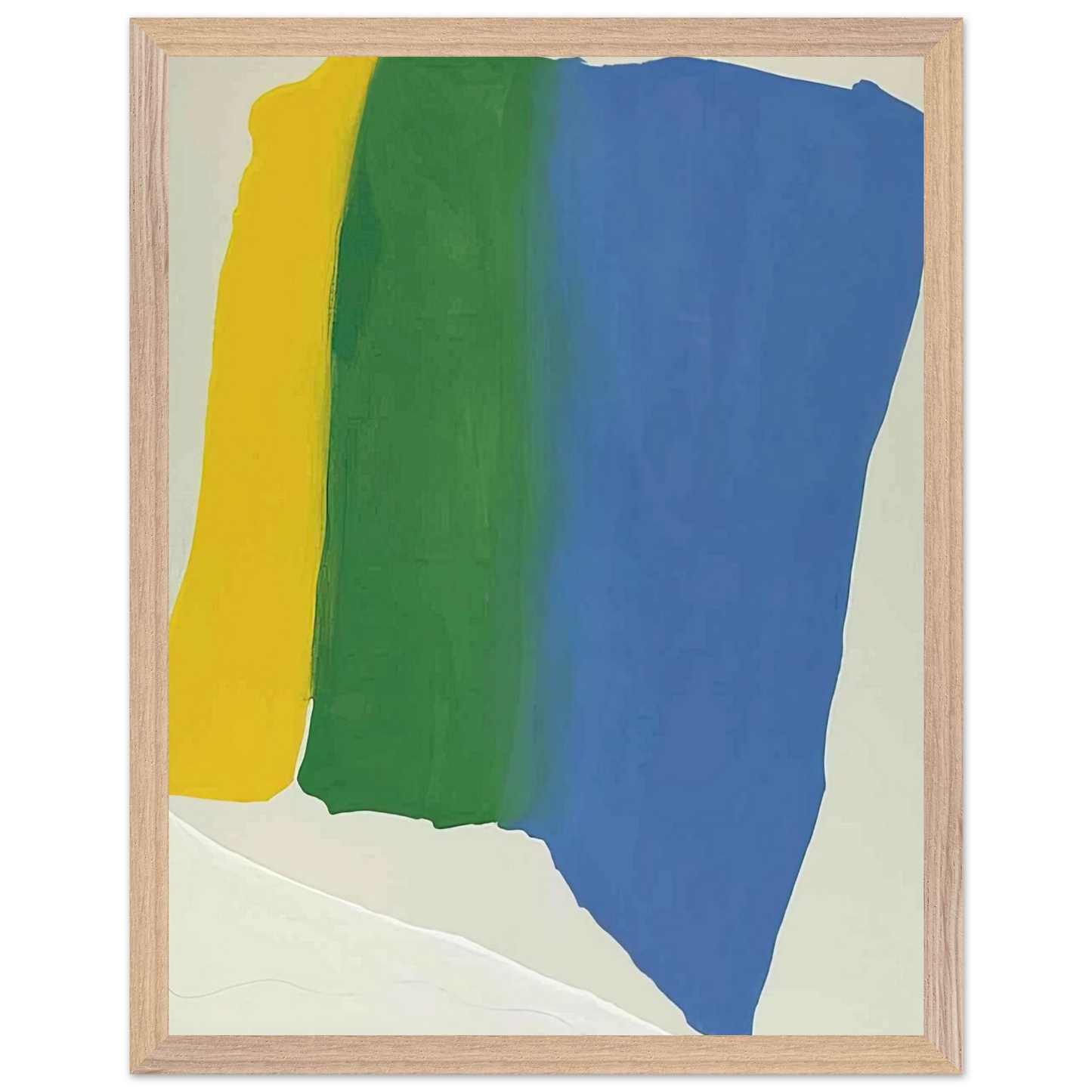 Helen Frankenthaler - Summer Insignia - 1969 Wall art - 15x20 cm / 6x8 inches - Premium Wooden Framed Poster With Fine Art Paper-canvas - White frame