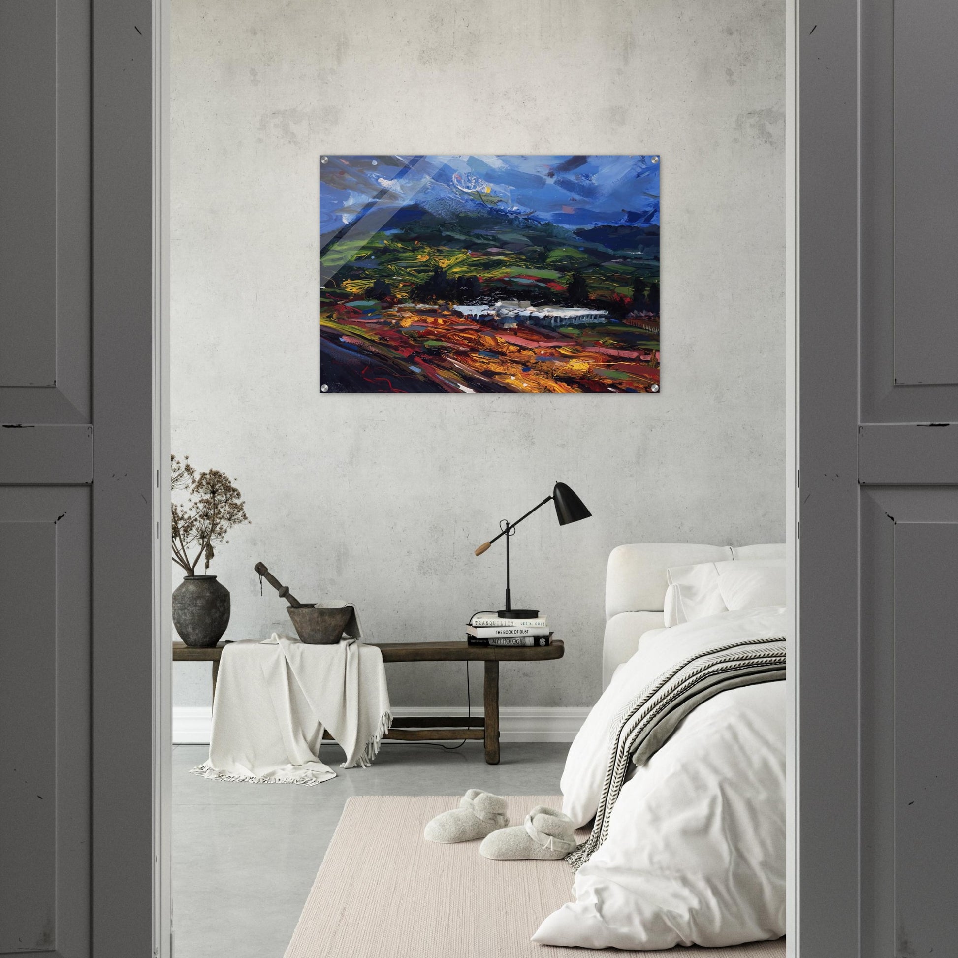 Untitled - Abstract Expressionism, Neo-Expressionism - Gebre Kristos Desta Acrylic Print - 70x100 cm / 28x40″ inches