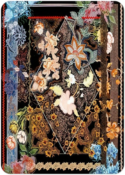 Gates of Paradise - 1980 By Miriam Schapiro Pack of 10 Post Cards | Miriam Schapiro Post Cards | A6 (10.5 x 14.8 cm) - 4.1 x 5.8 inches