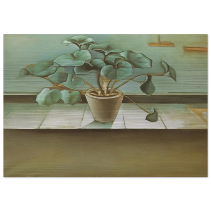 PLANT - Salvador Dali Brushed Aluminum Print - 70x100 cm / 28x40 inches | Salvador Dali Aluminum Print | Salvador Dali Prints