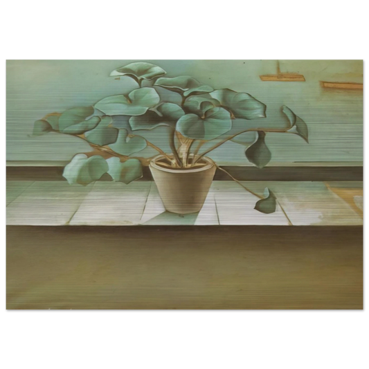 PLANT - Salvador Dali Brushed Aluminum Print - 70x100 cm / 28x40 inches | Salvador Dali Aluminum Print | Salvador Dali Prints